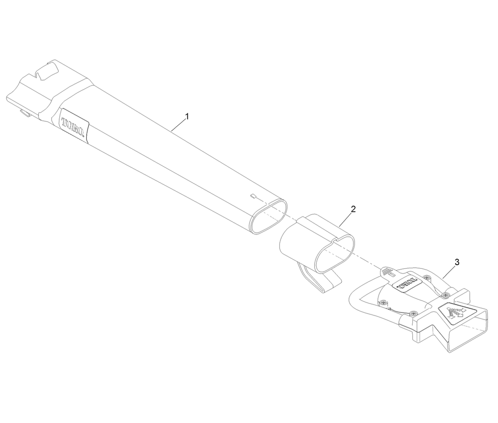 Oscillating Tube Assembly Diagram and Parts List for 51671 (320000001 - 320999999)(2020) Lawn Boy Leaf Blower / Vacuum
